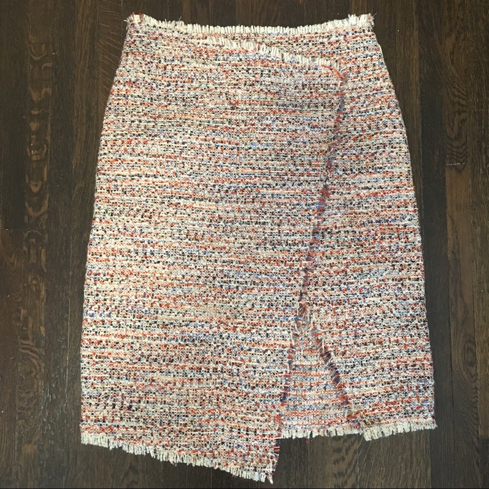 H&M Faux Wrap Midi Skirt
